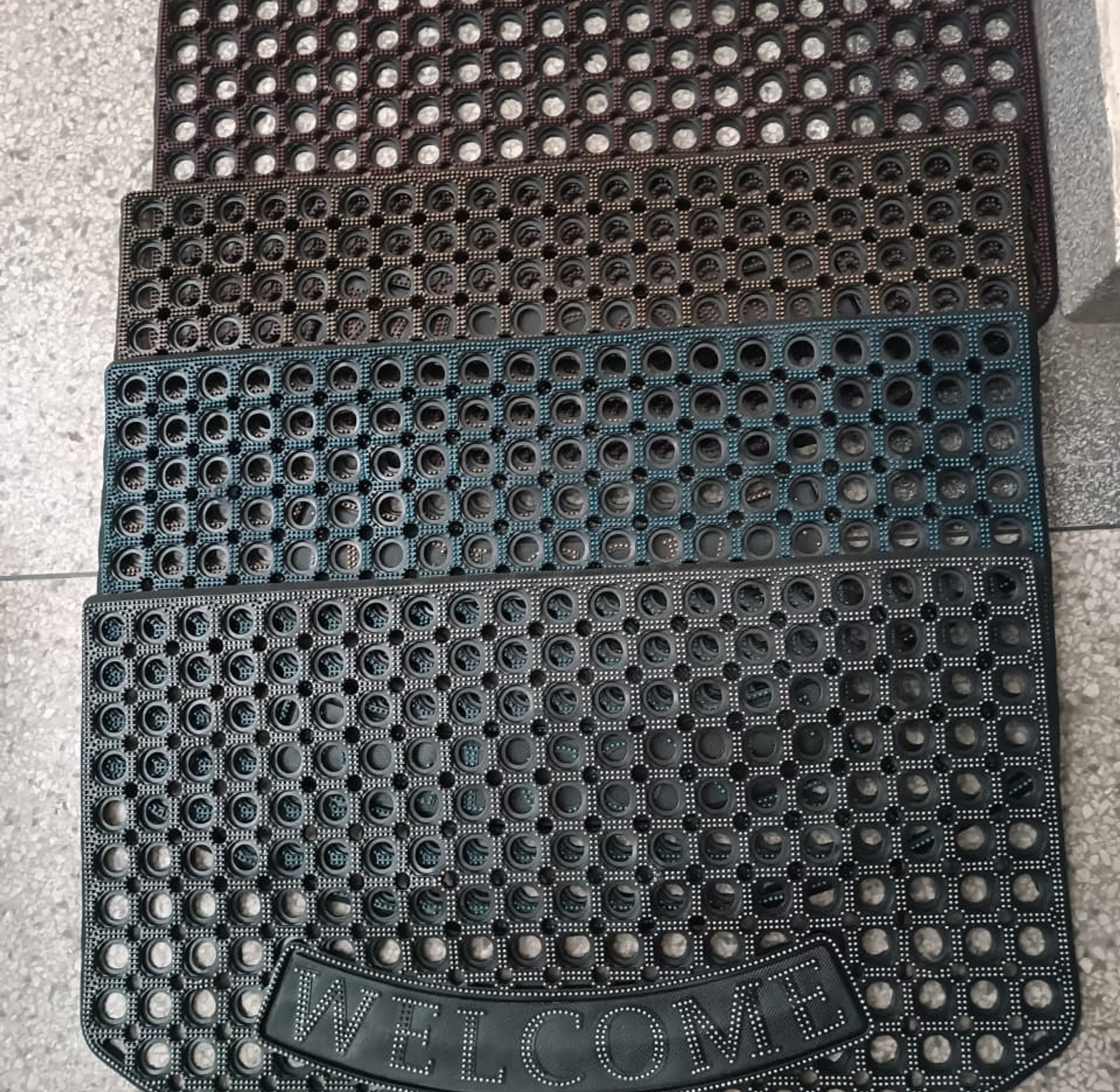 DOOR MAT.   Welcome Home Door mat Heavy Duty Door Mats Non Slip Rubber Floor Rugs Kitchen Carpet image