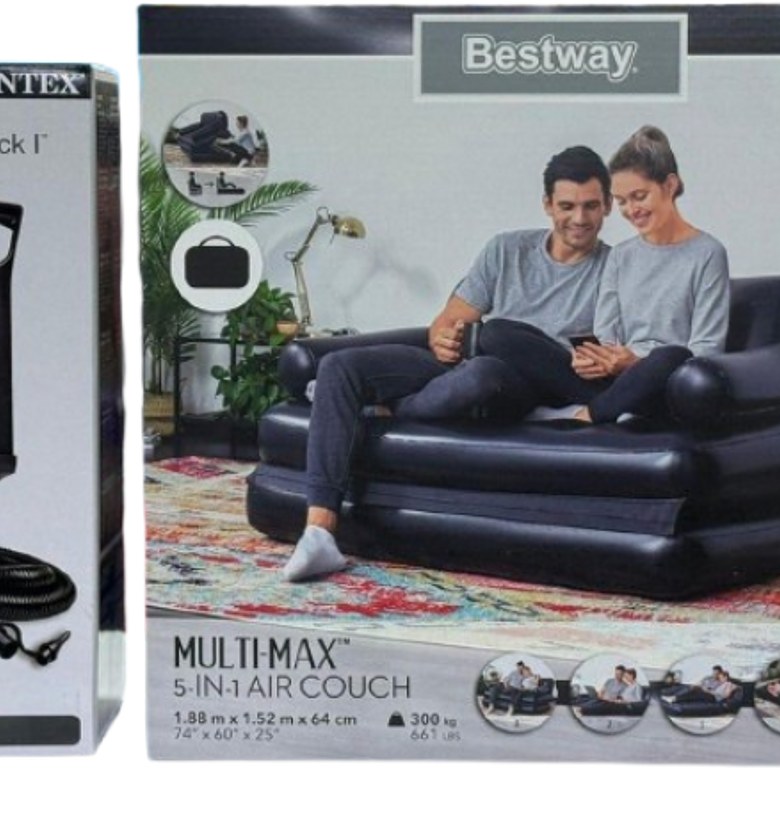 5in1 Inflatable Multifunction sofa-bed with manual pump image