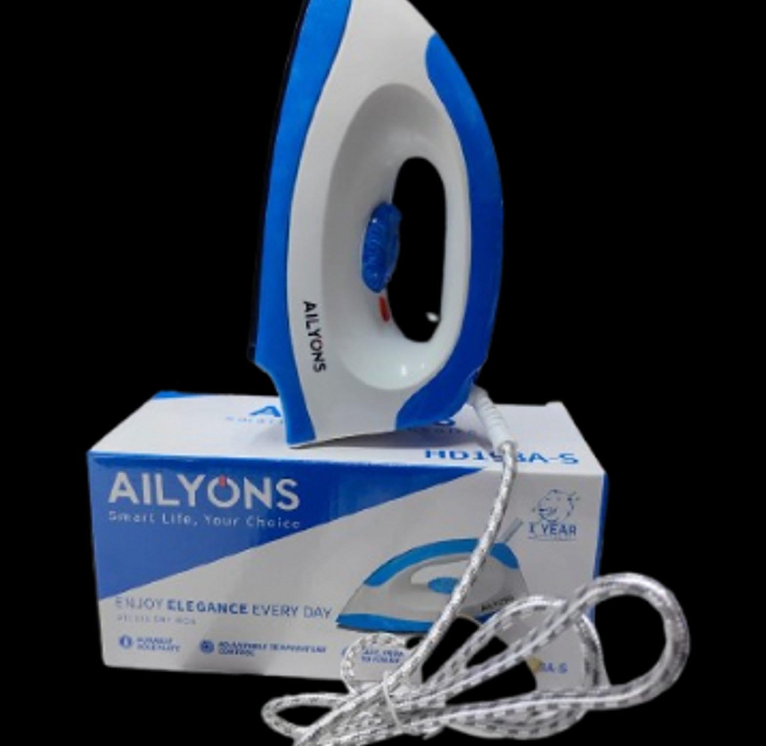 Lyons AN-2001K High Quality Electric Dry Iron Box with Non-stick sole plate image