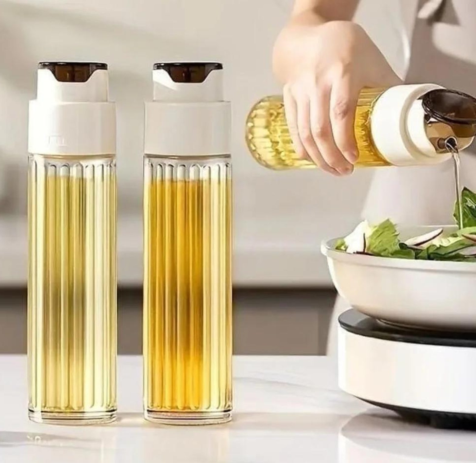Luxury glass oil jar image