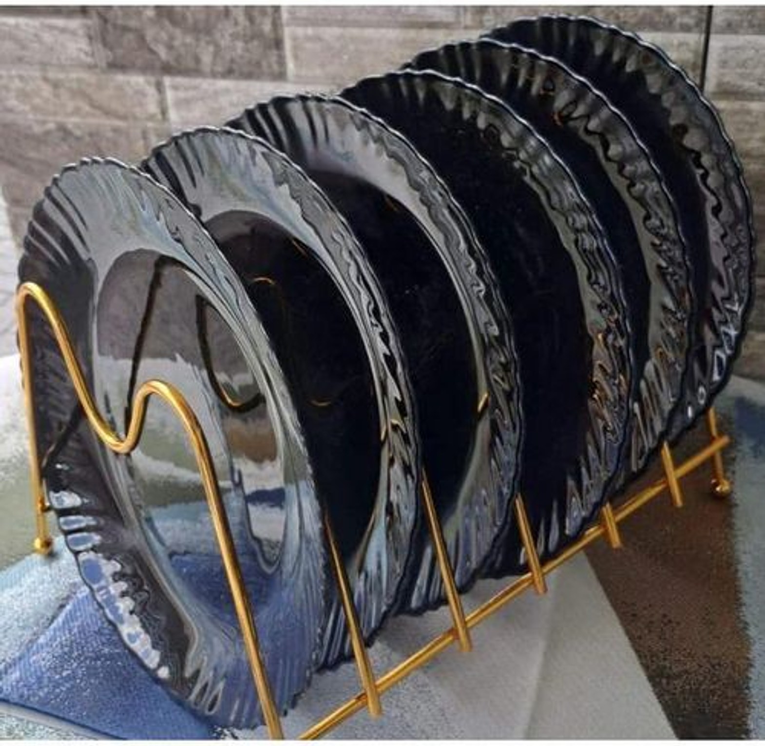 PLATES. Ceramic Quality Dinner plates set of 6 pcs image