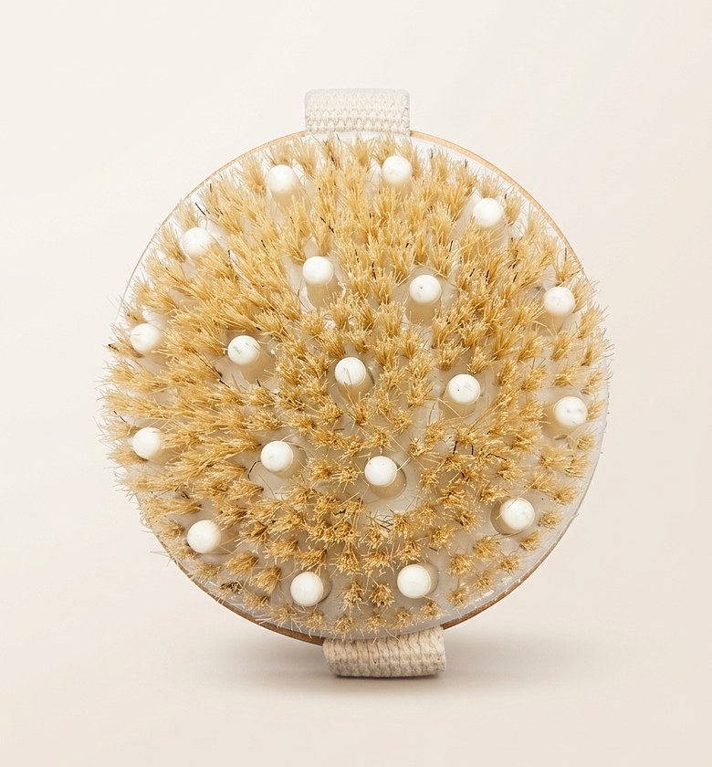 Natural Bristle Dry Brush for Lymphatic Drainage & Exfoliation image