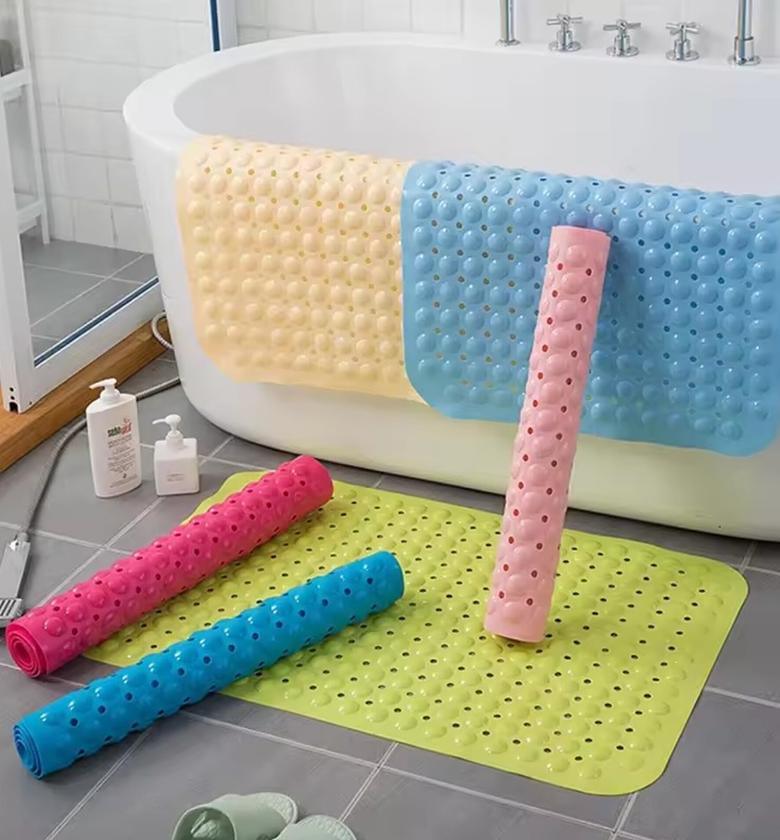 Non Slip Bathroom Mat Anti Slip Shower and Bathtub Safety Mat with Suction Cups (70*40cm) – Durable Bathroom Safety Mats image