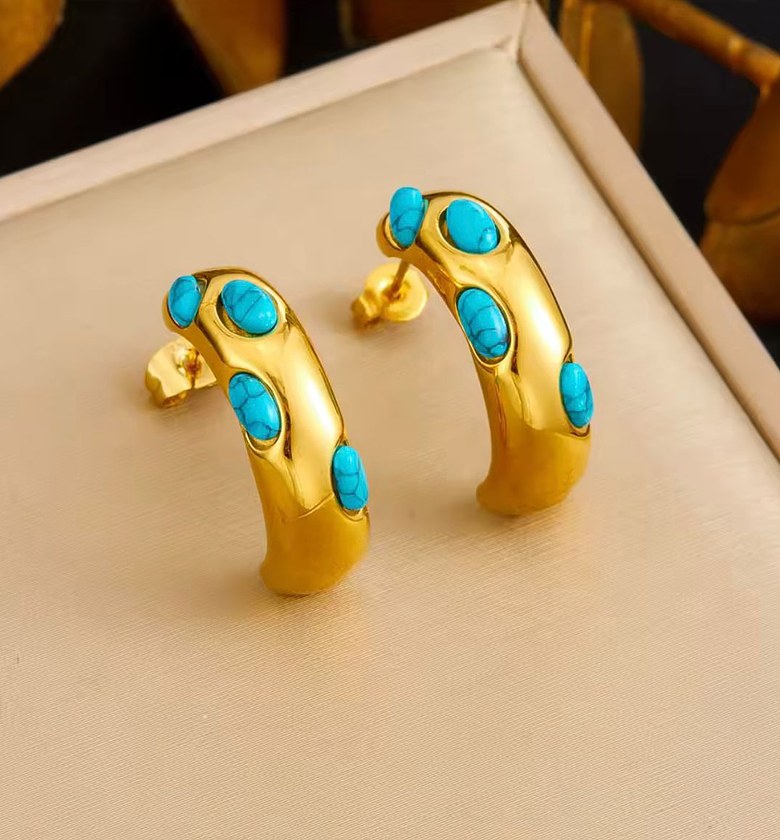 Mediterranean Azure Hoop Jewelry Set image
