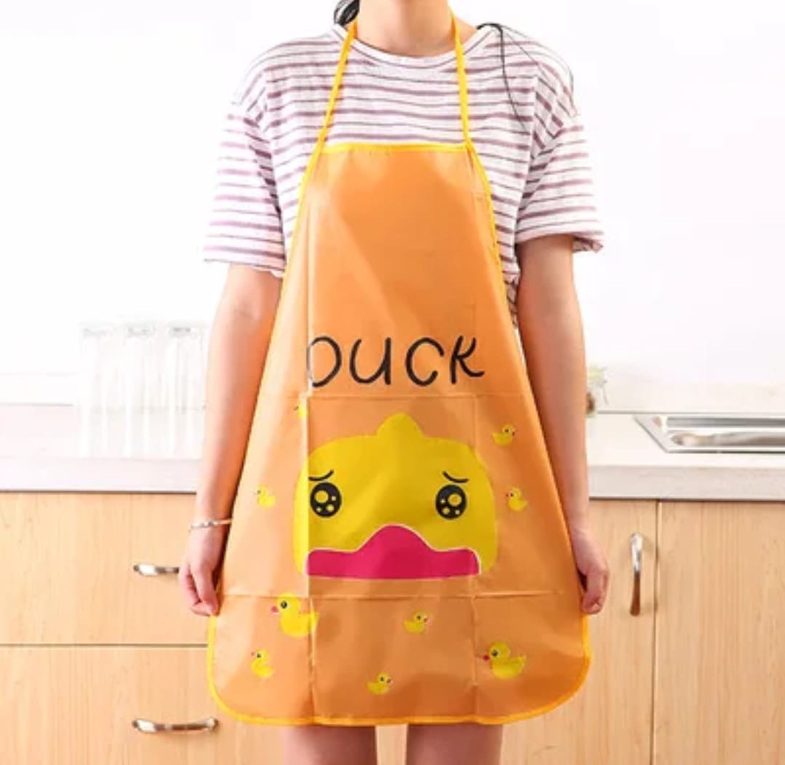 Kids Waterproof Art Apron Oil-Proof Children Cooking Painting Aprons - Cute Cartoon Designs for School & CBC image