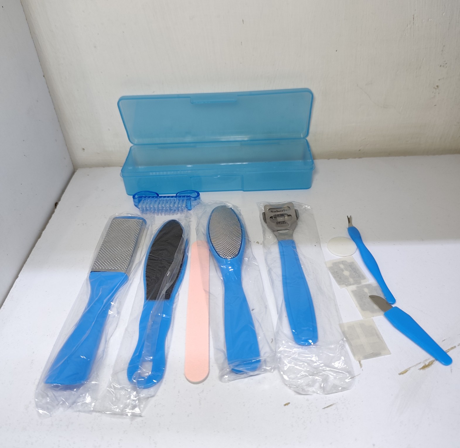 Pedicure Set for Cracked Heels, 10 Pcs Foot Scrapper Kit image