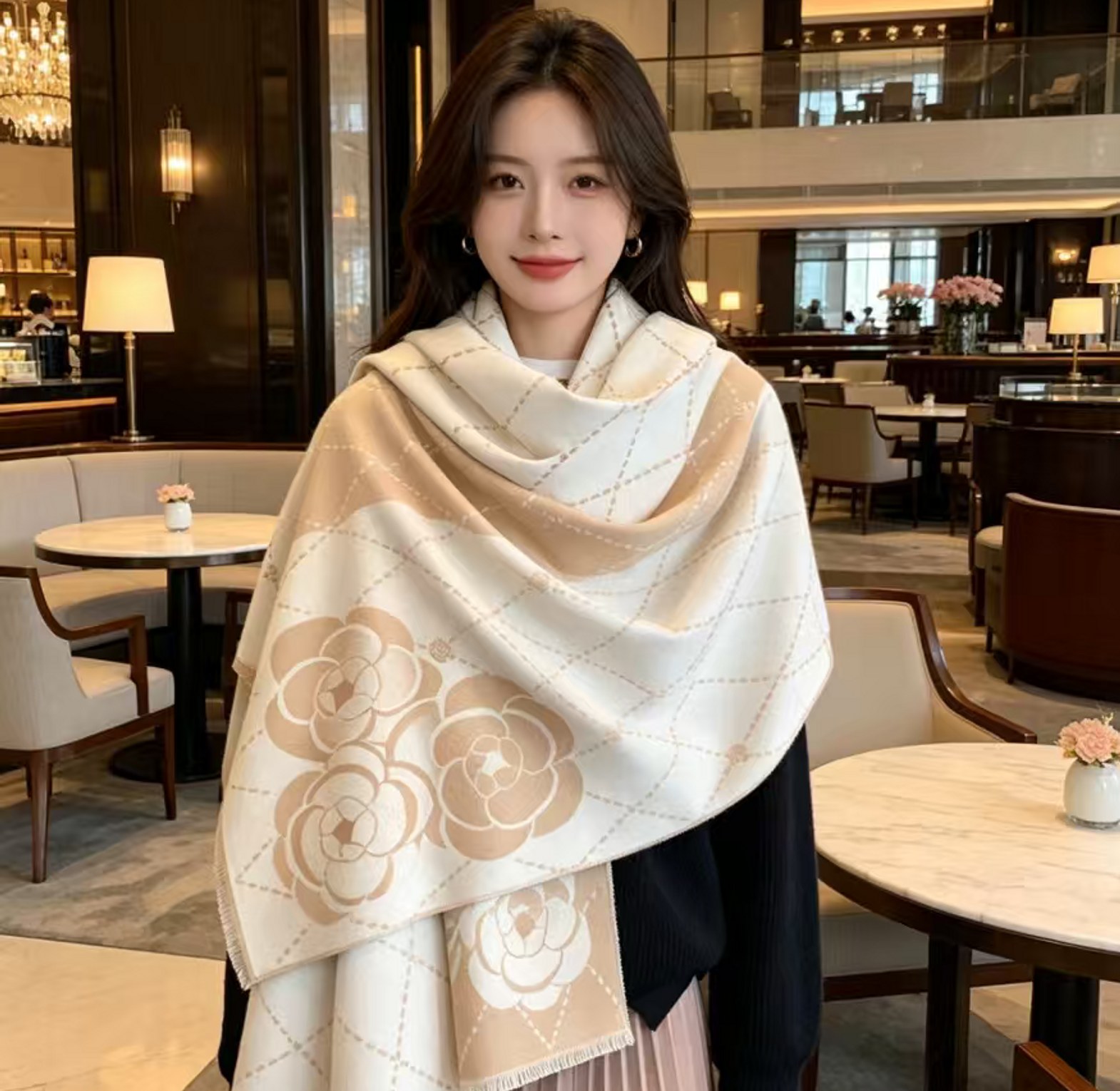 Cashmere scarves image