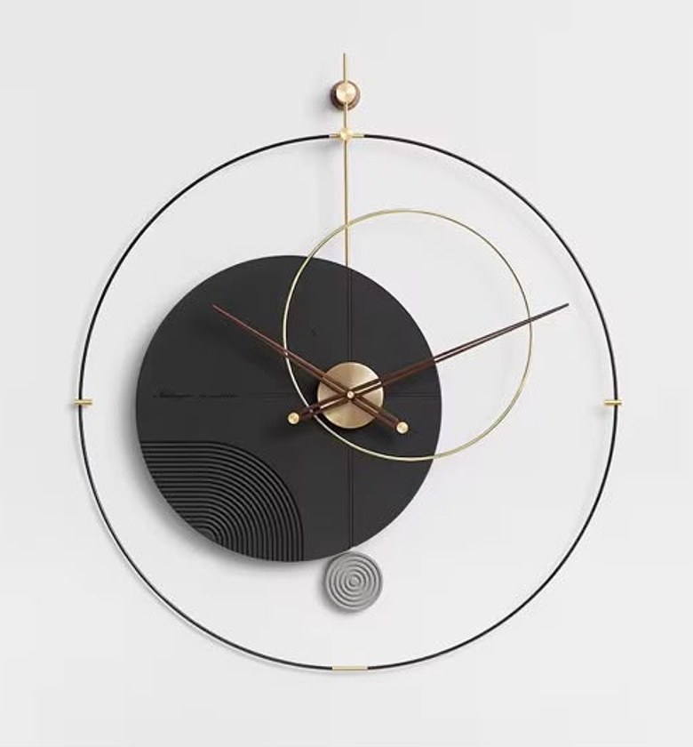 Abstract Luxury Wall Clock (Black) image