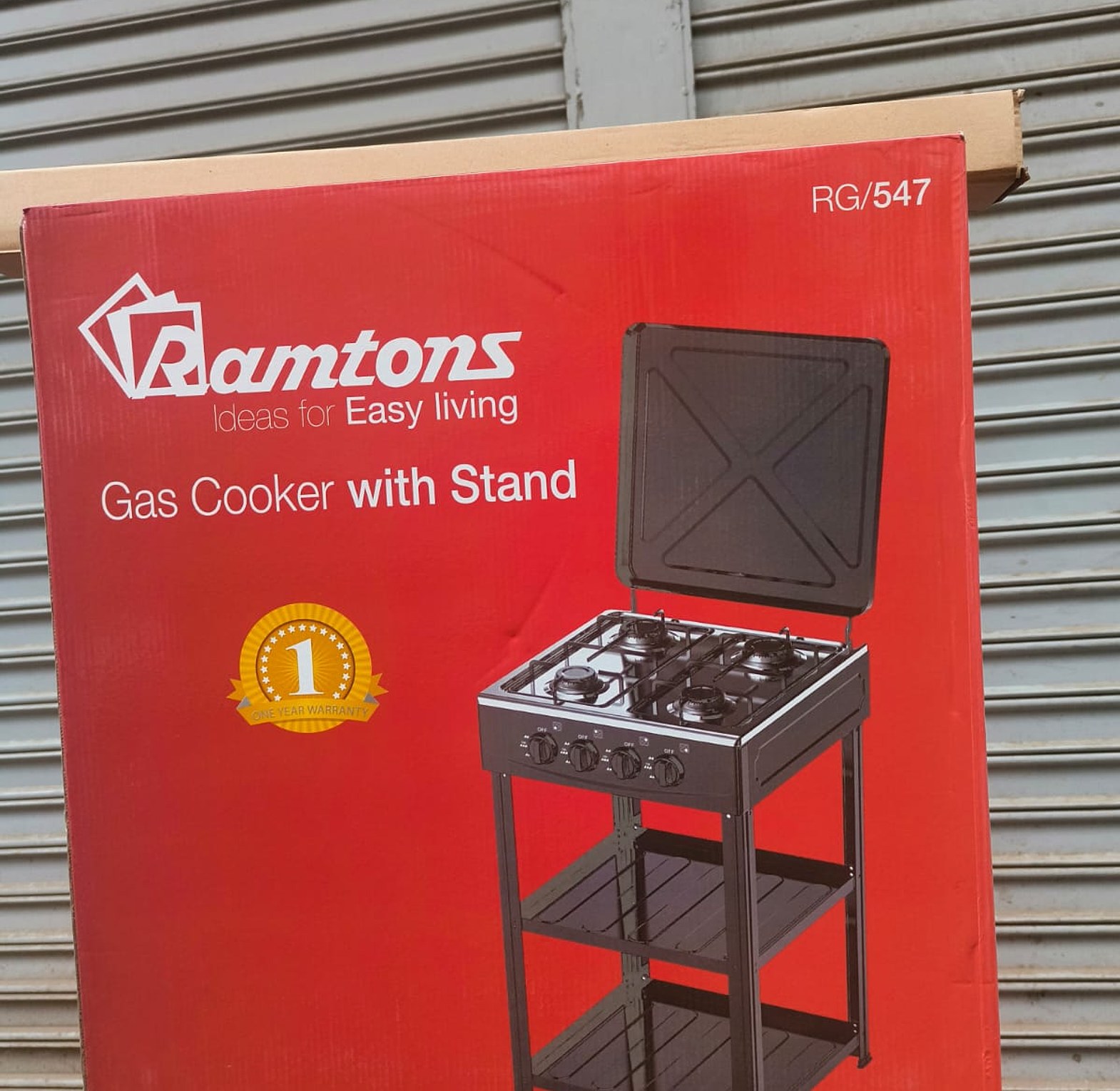Ramtons 4 Burner Standing Cooker With Shelf image