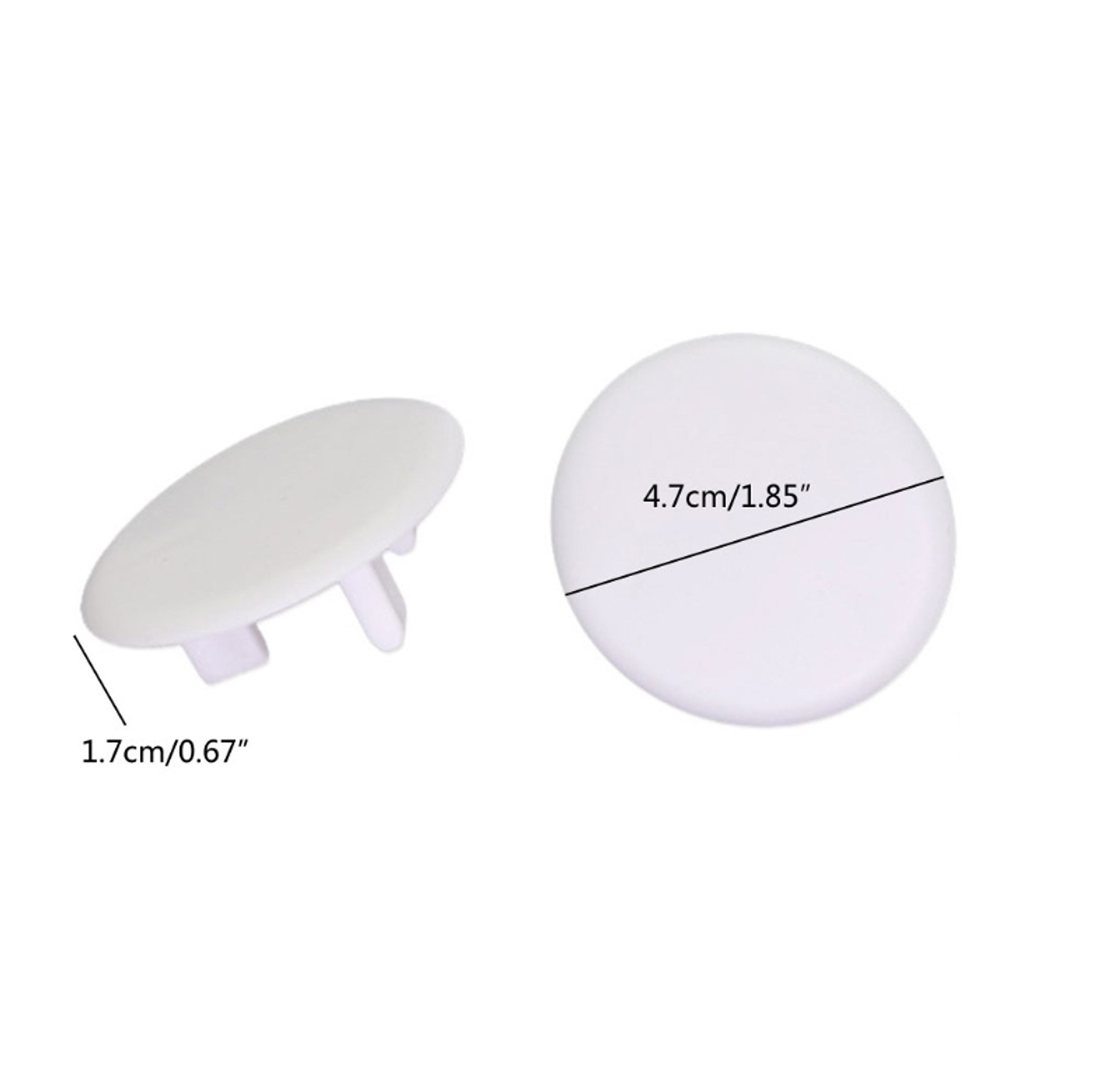 Baby Safety Electric Socket Covers 5Pcs Set – Childproof 3-Pin Wall Plug Protector Guards for Home and Daycare image