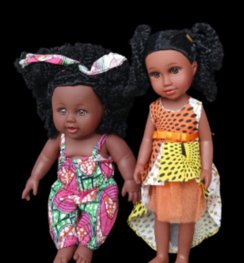 African Big Size Black Doll Size 30cm / Toy Doll /  image