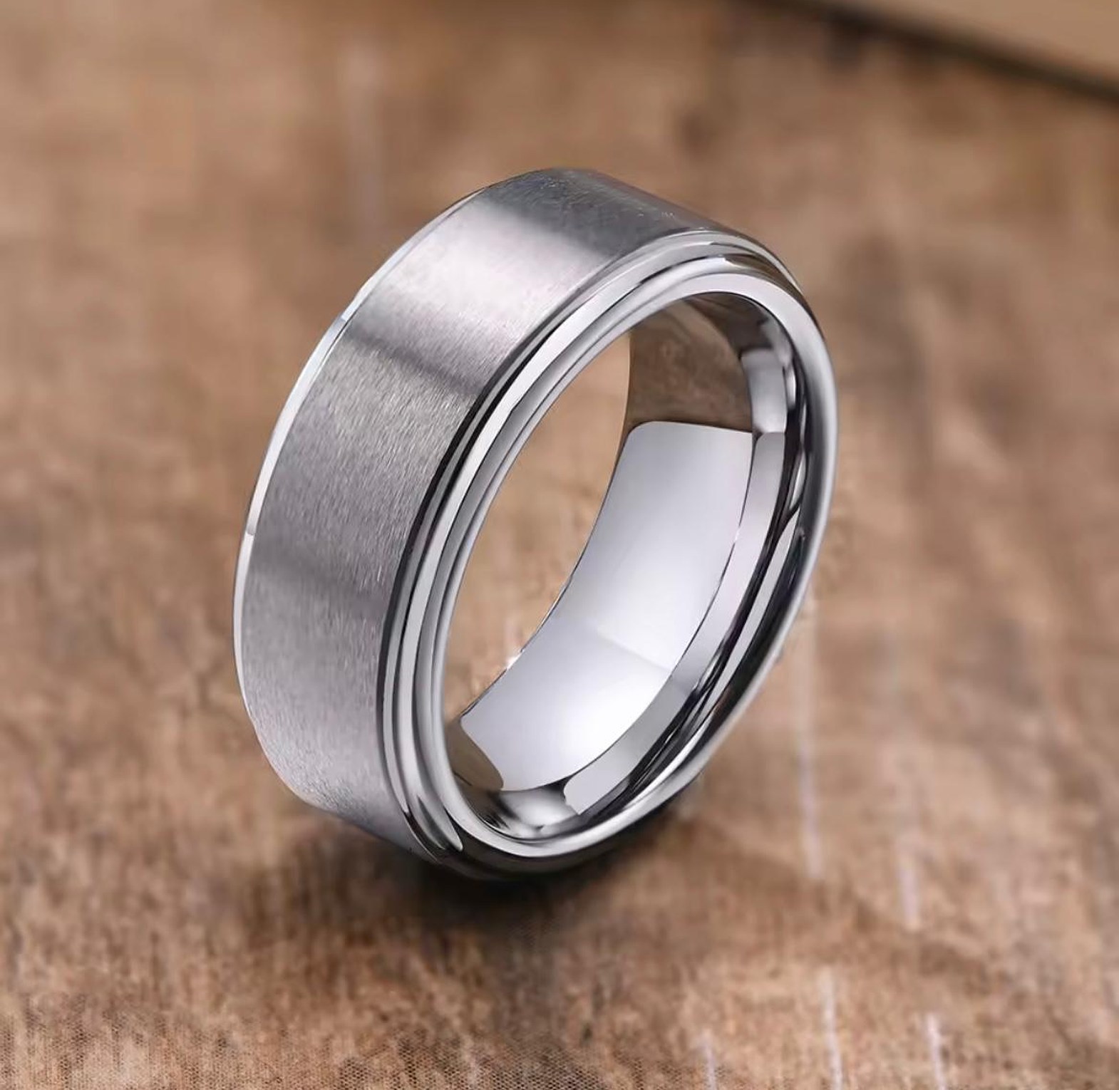 Modern Tungsten Carbide Men's Ring image