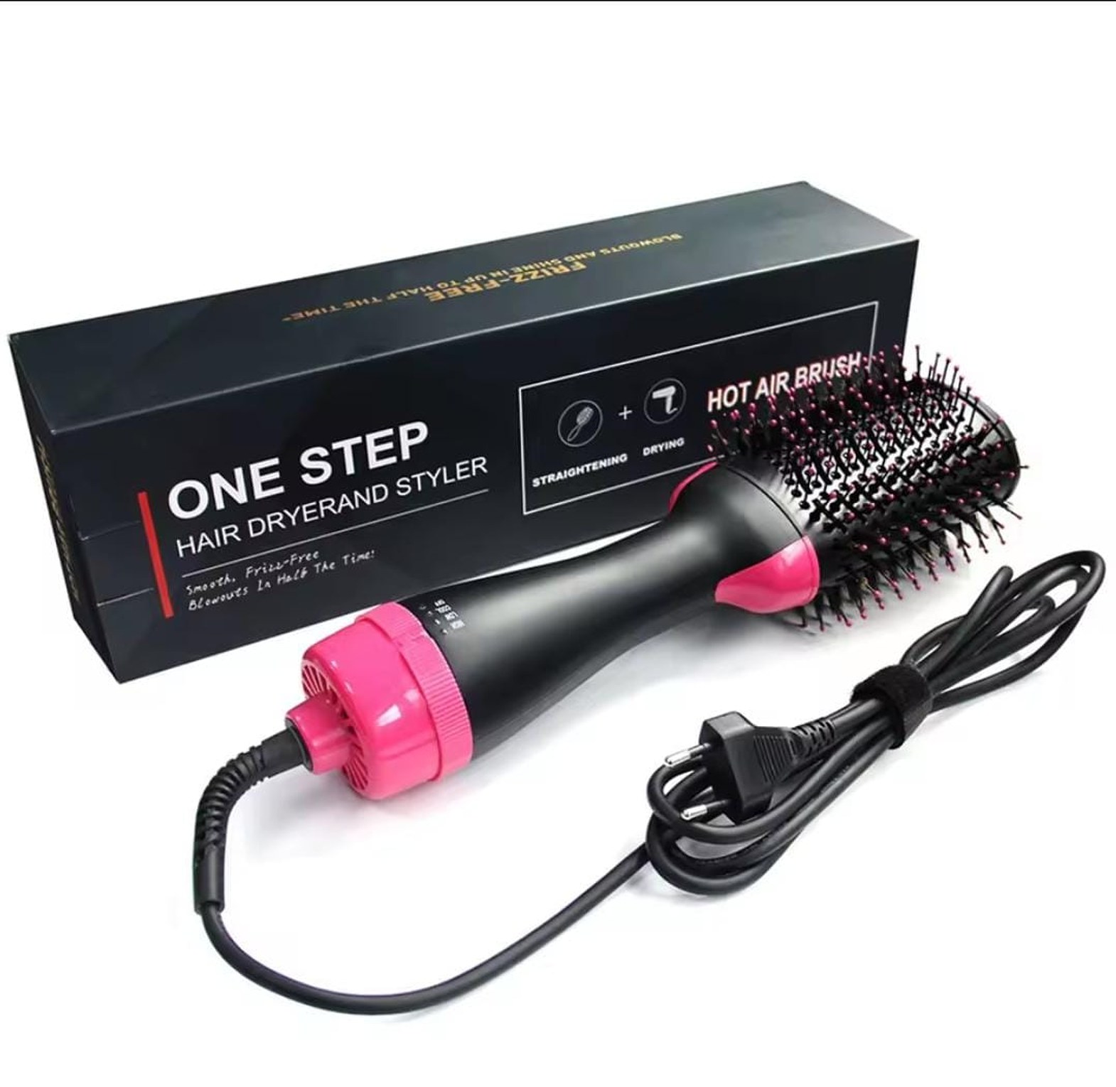 4 in 1 Hot Air Brush, Hair Curler, Straightener, Dryer, Brush image