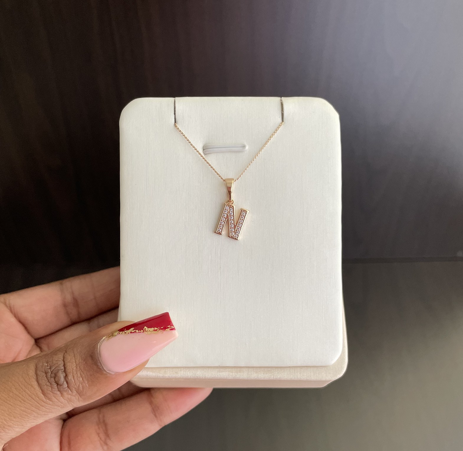 Initial Necklace - N image