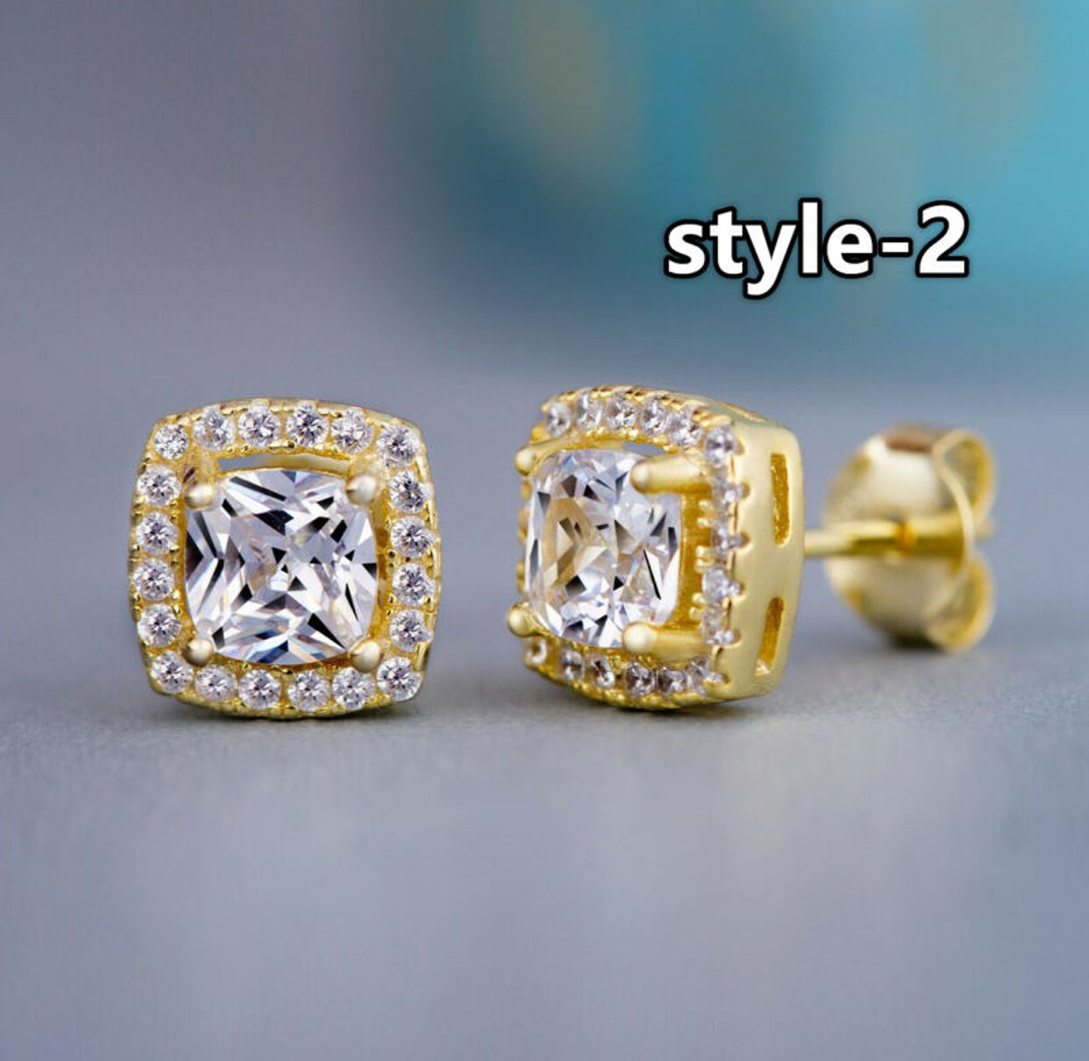 Cubic Zirconia Round & Square Studs image