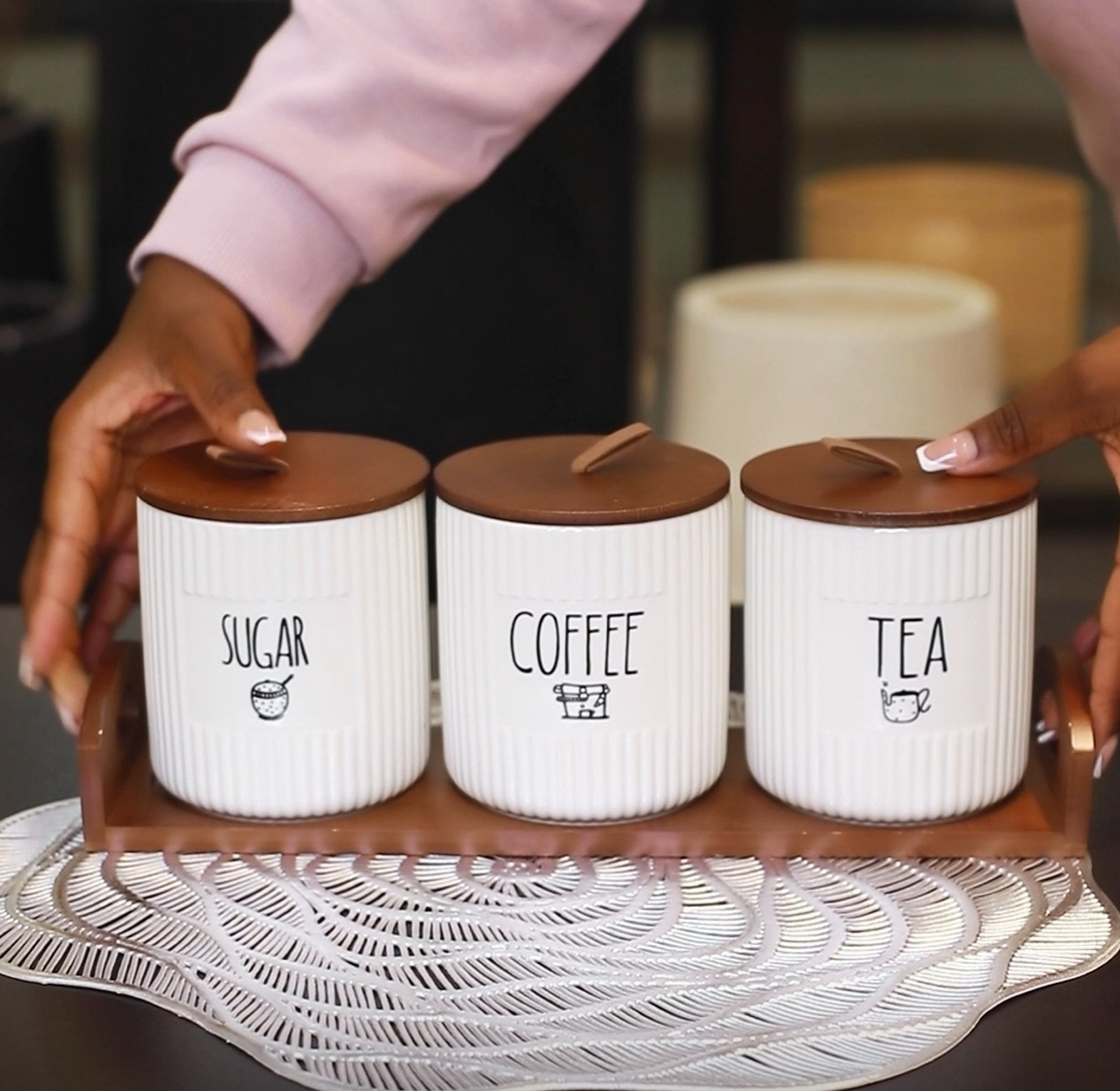 3pc Kitchen Canisters  image