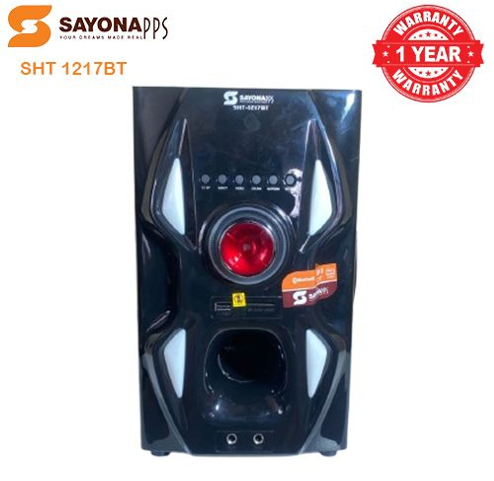 Sayona 3.1 Channel subwoofer SHT 1217BT, 12000W P.M.P.O  image