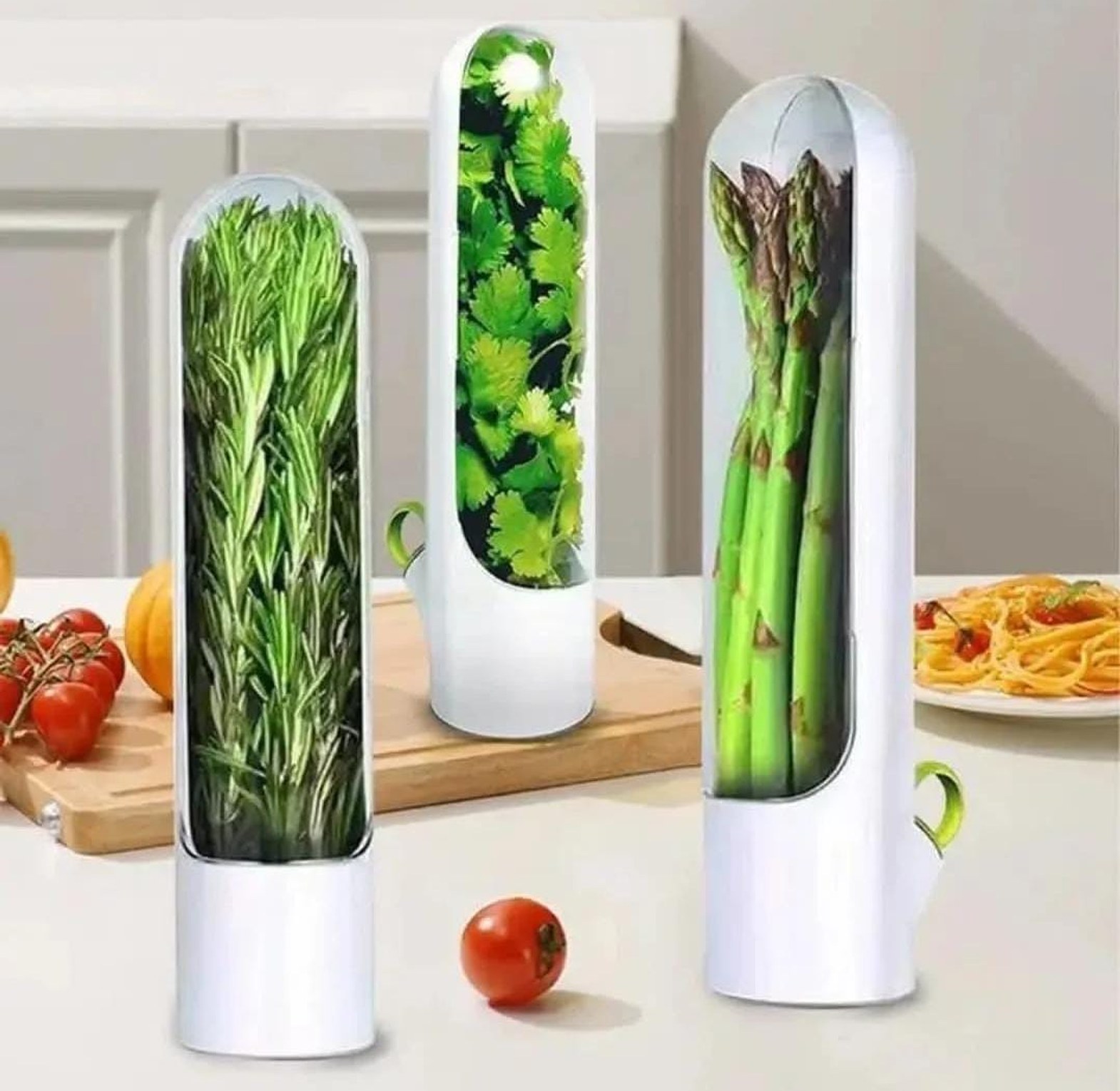 Herb/Dhania fridge storage containers  image