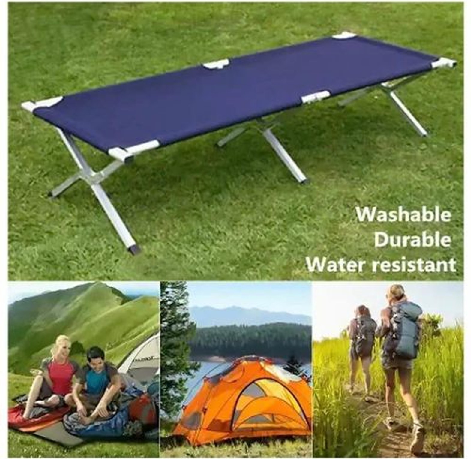  Foldable Camping Bed or Camping Cot image