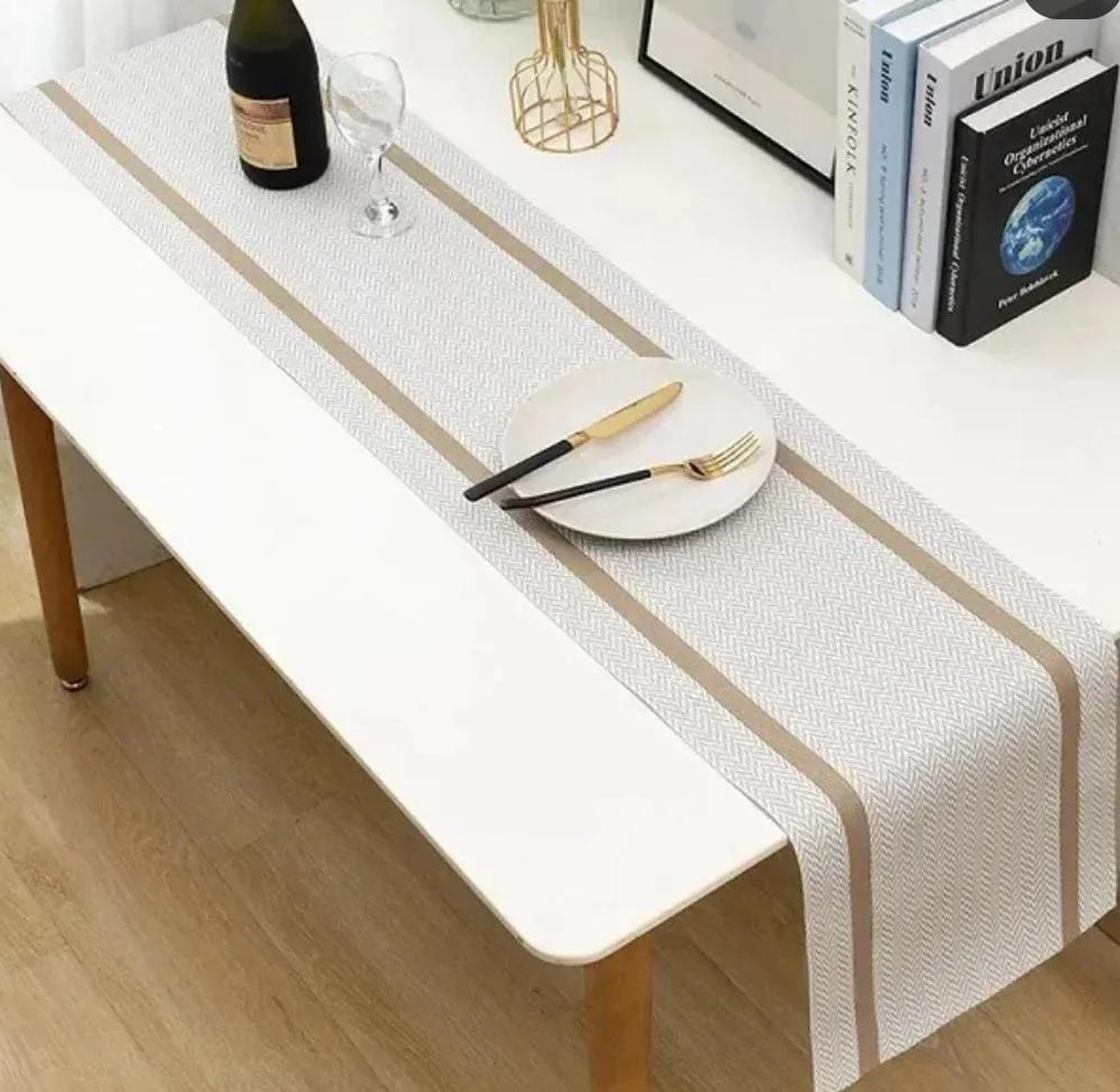 6 pcs Pvc table mats plus one table runner image