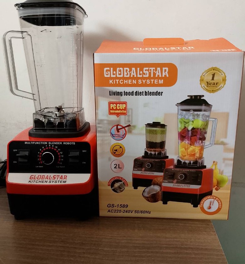 BLENDER. Globalstar Juice Professional Commercial Blender 2Litres 2 In 1 GS-1589 image