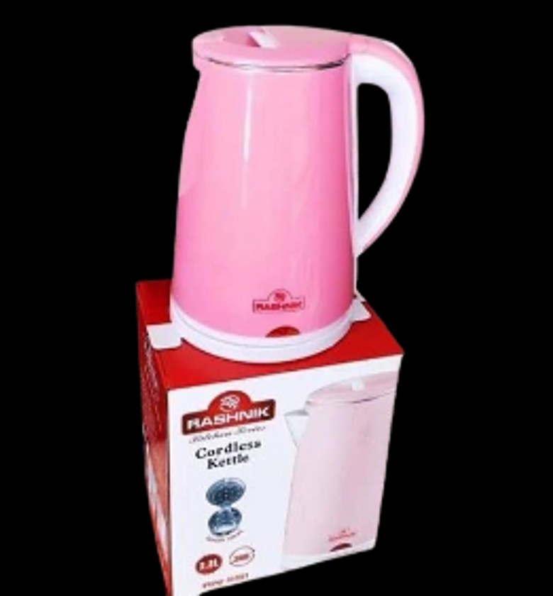 Electric Kettle. Rashnik Electric Hot Water Kettle 2.3 Liter -pink -Recommend image