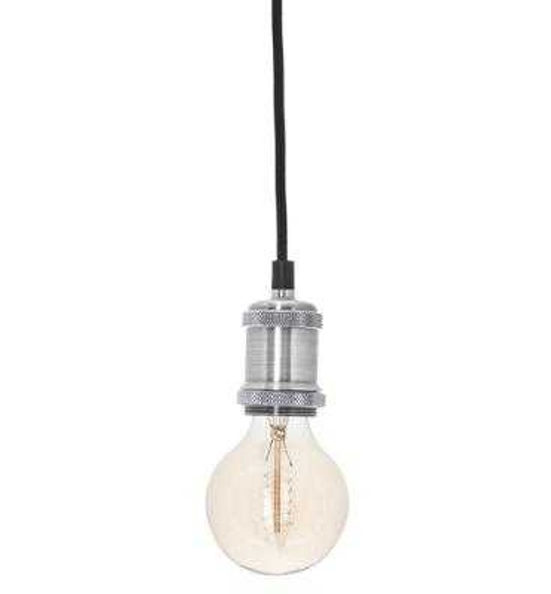 SILVER METAL CEILING LAMP image