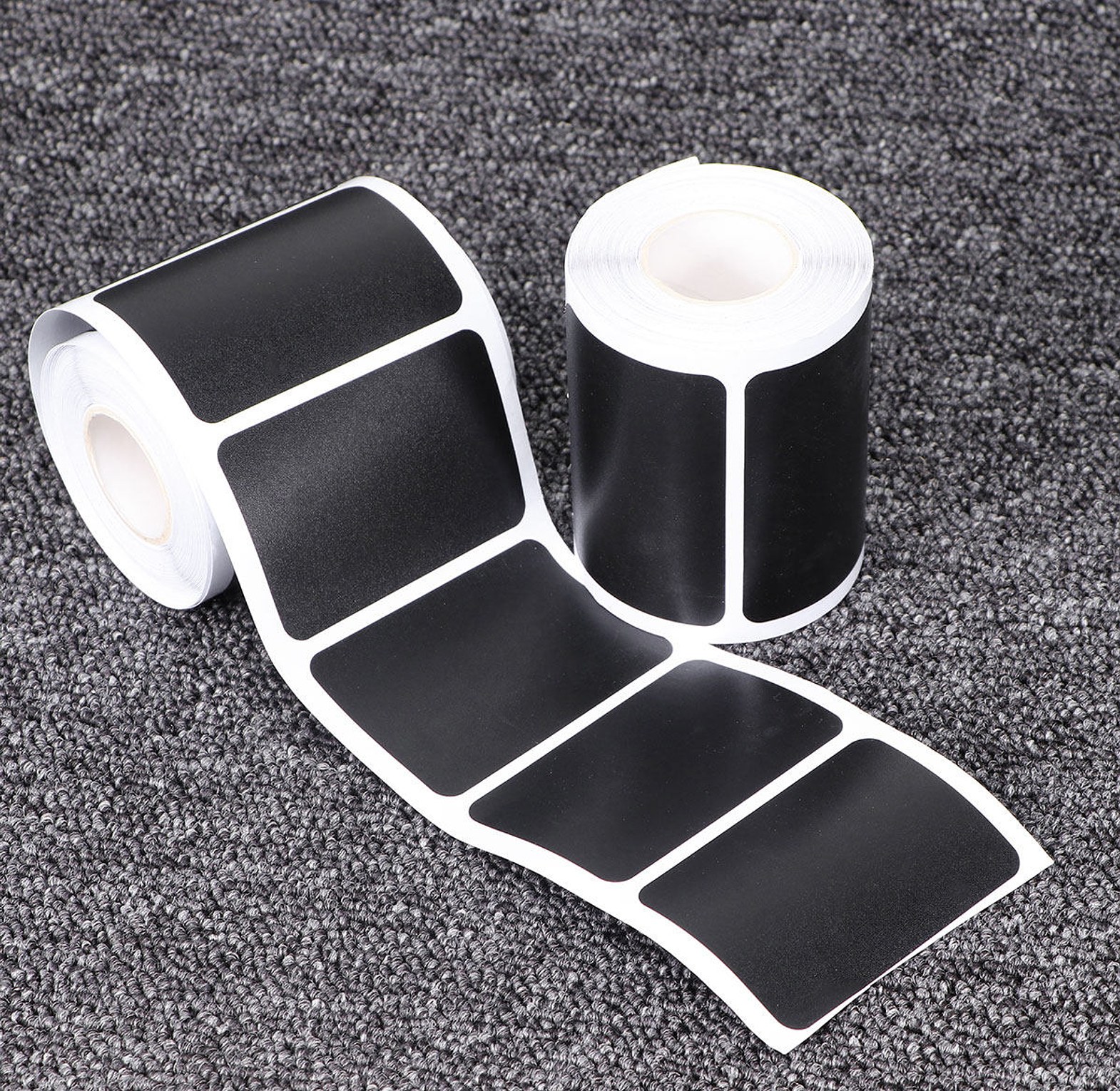 Waterproof Chalkboard Labels Sticker Roll 120Pcs with Liquid Chalk Pen for Kitchen Jar and Pantry Storage Organization image