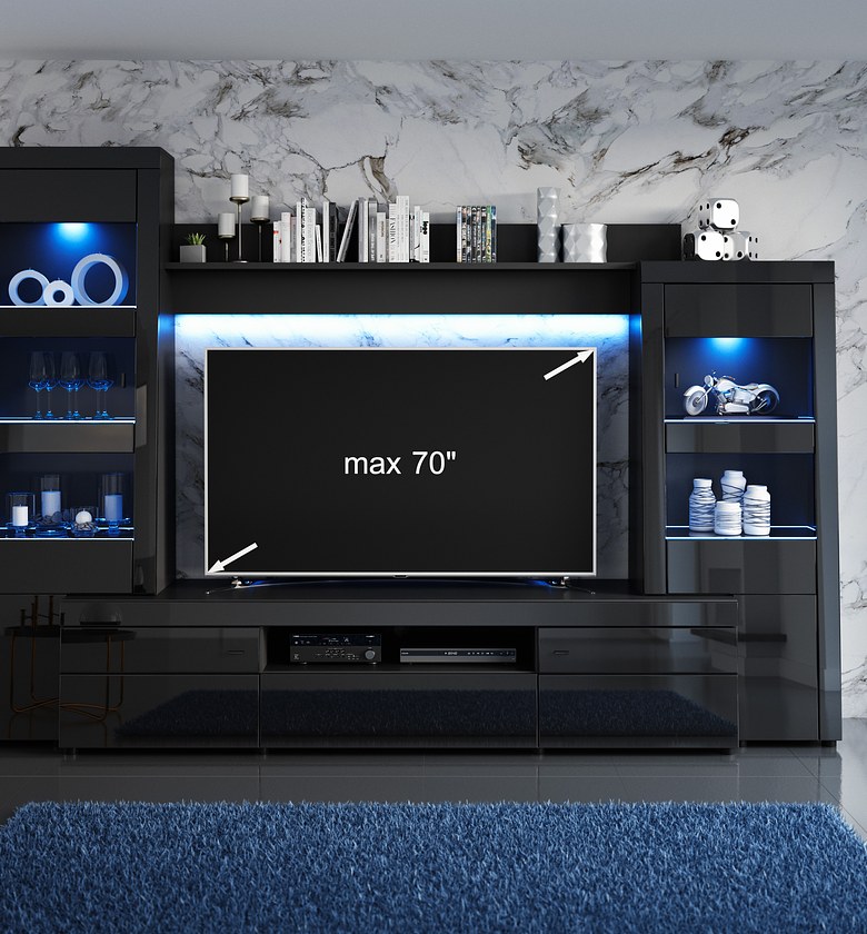 WALL UNIT INCLUDED 1 TV S image