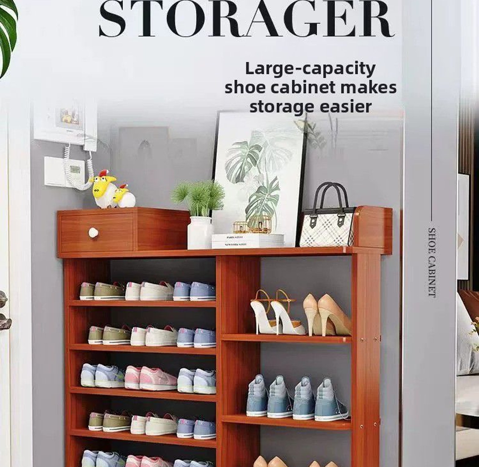 Modern heavy duty shoe rack image