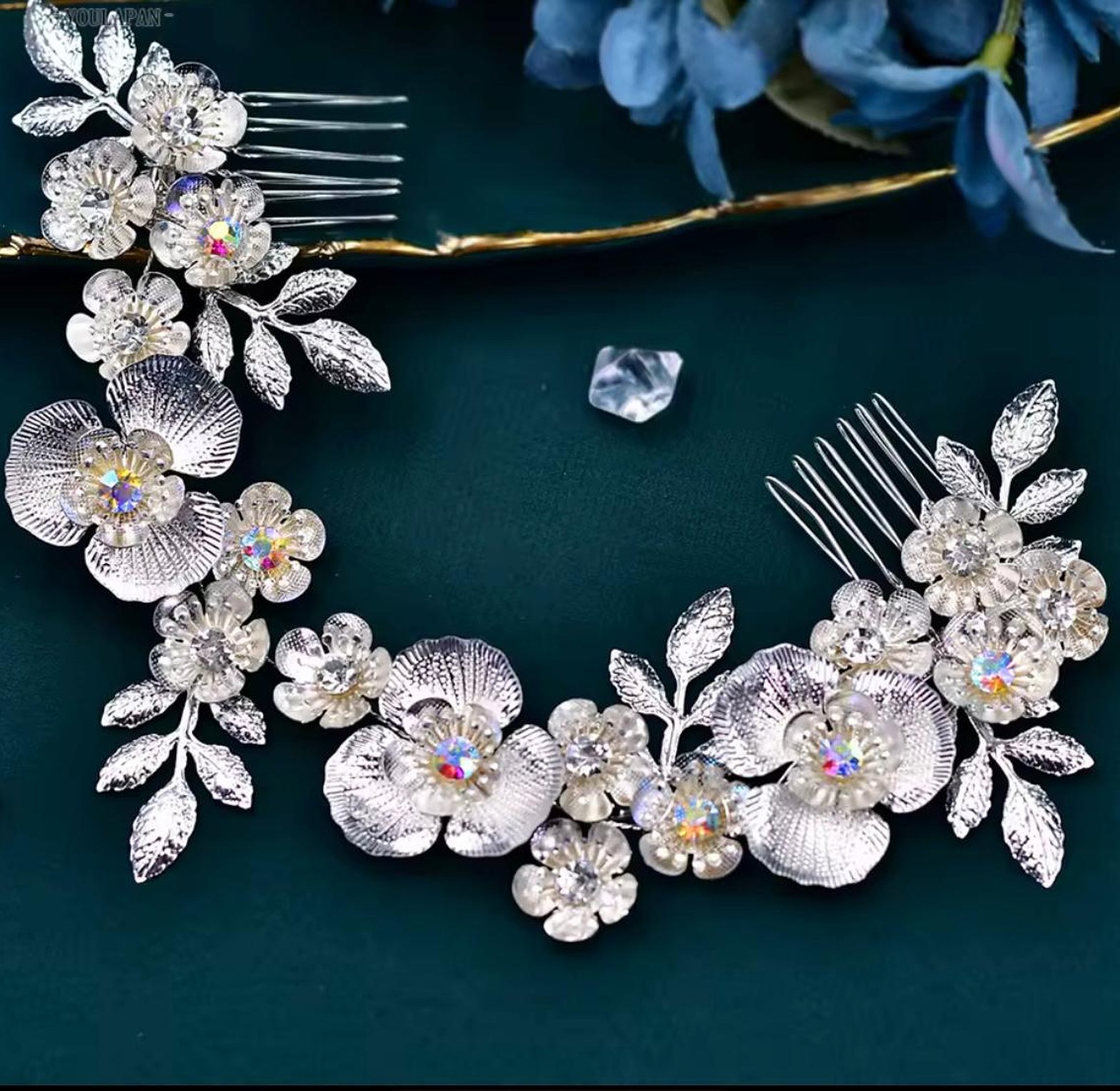 Opulent Garden Floral Headpiece Set image