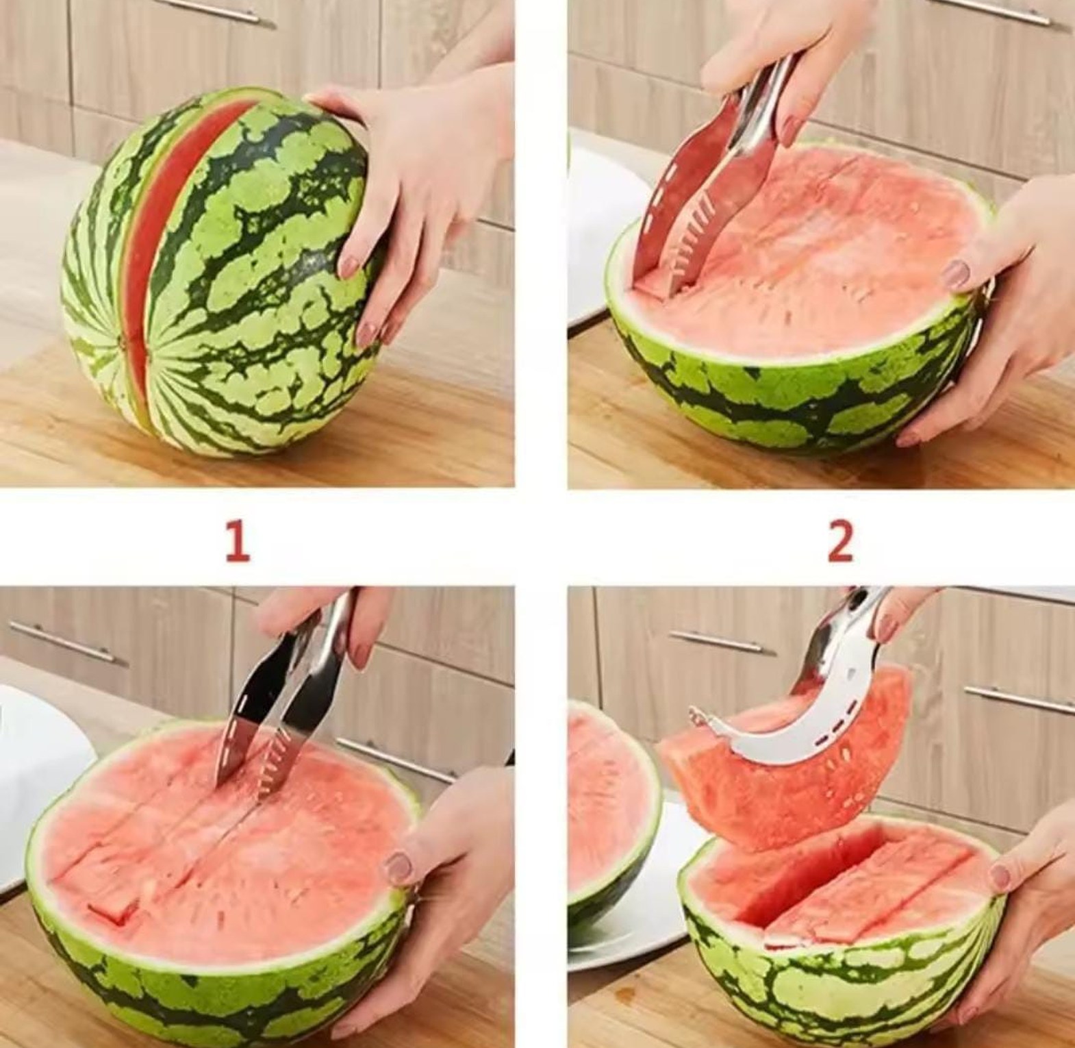 Stainless Steel Melon Cutter, image