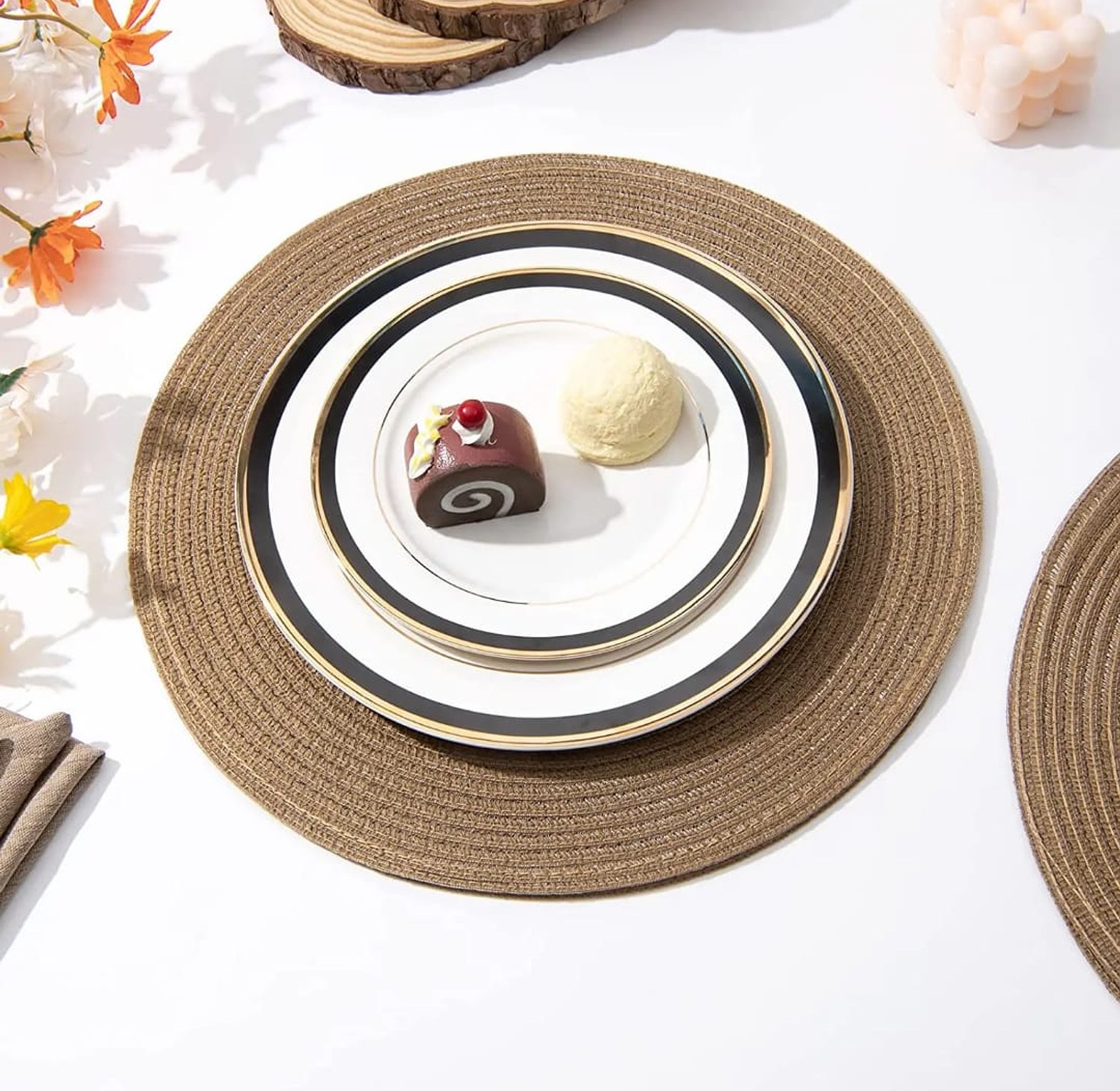 38cm Round Woven Pot Mat image