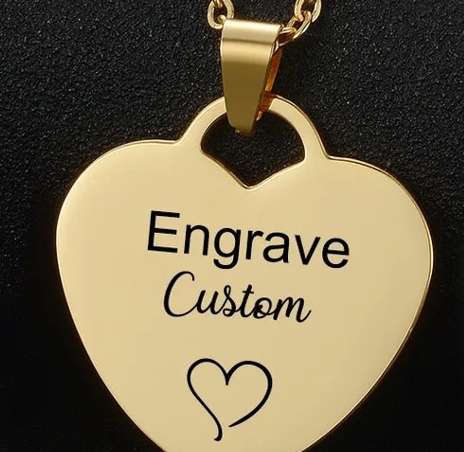 Customized Heart Pendant Necklace  image
