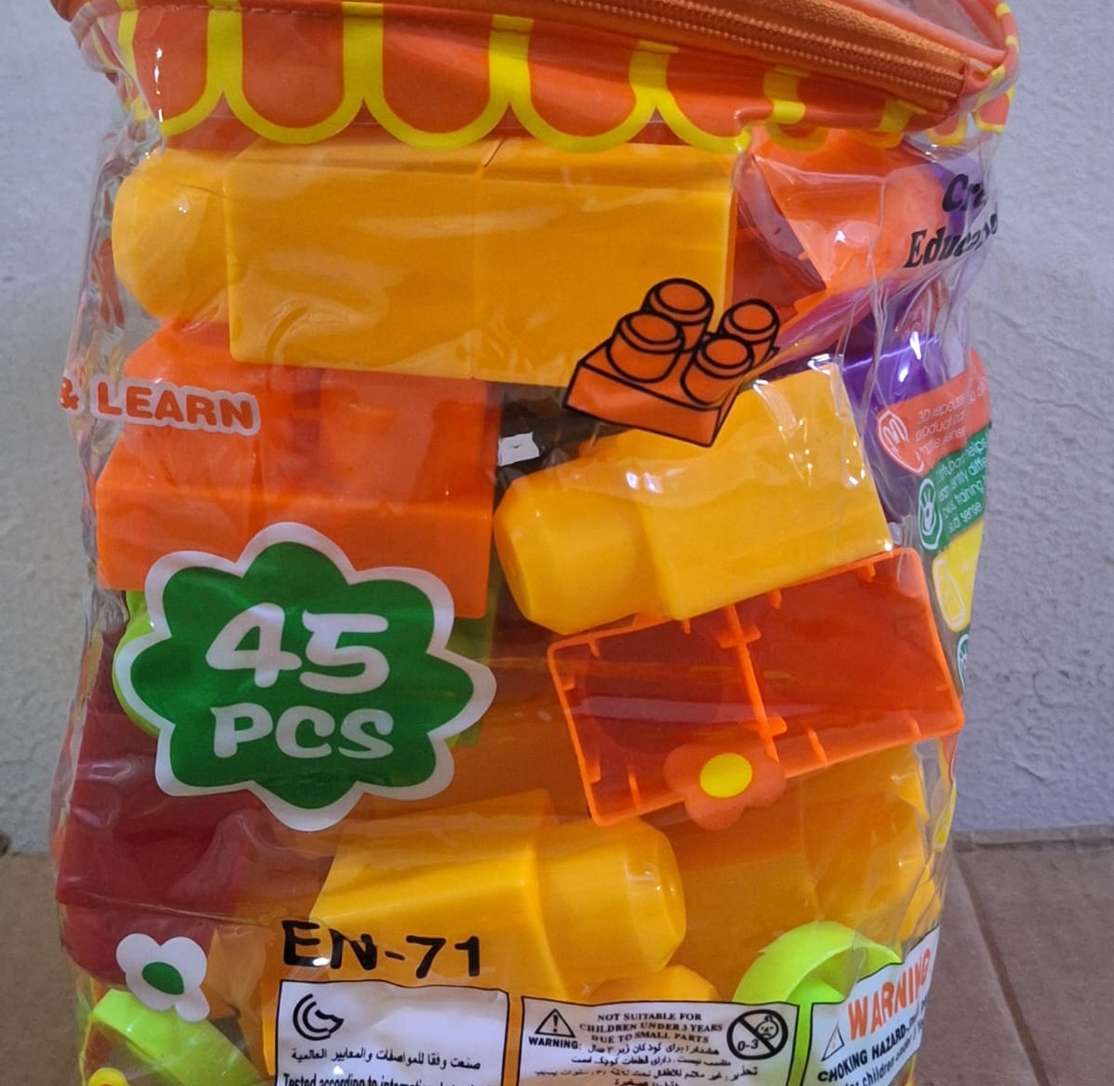 Construction Toy Blocks" or "Building Blocks for Kids image