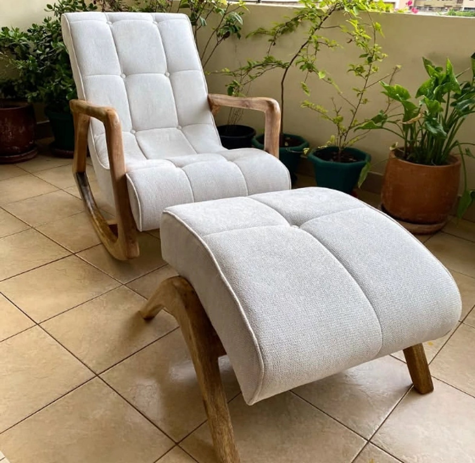 Plush RockingChair &ottoman image