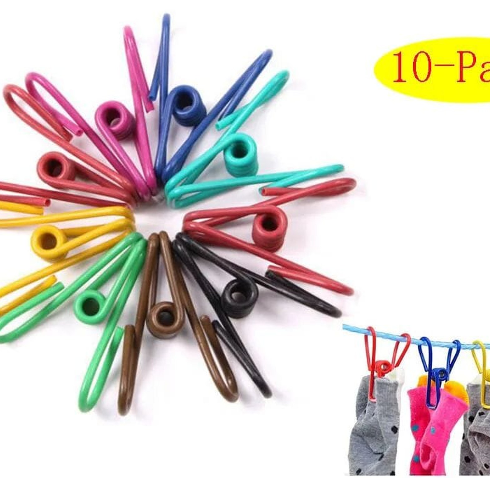 10pc Multipurpose Clips, Pegs or Clamps image