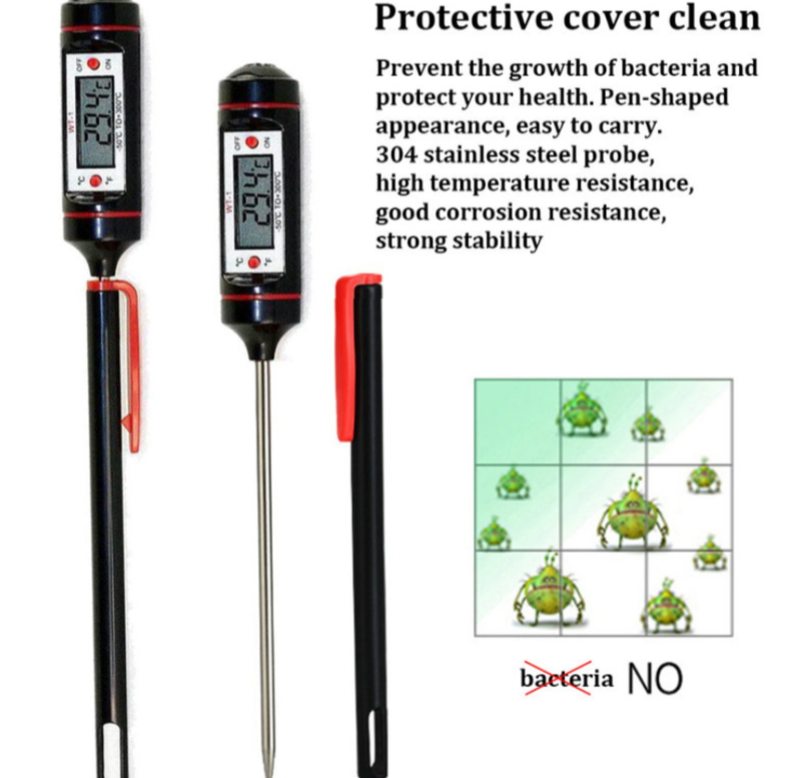 Digital Food Thermometer | Baking Cooking Meat Storage Kenya image