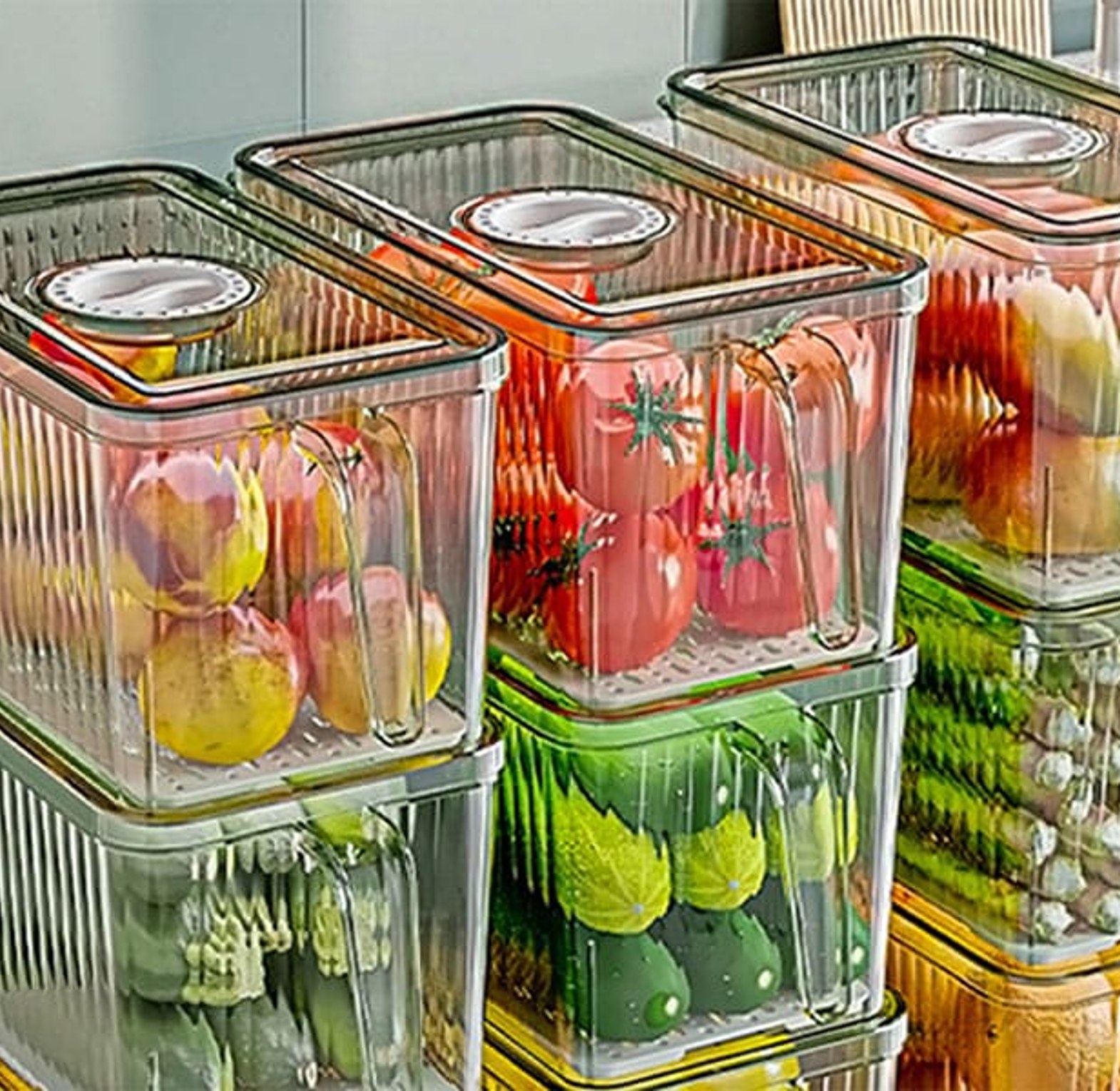 Refrigerator Storage Box Food image