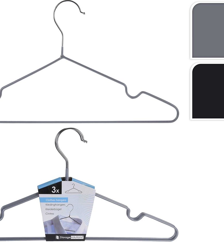 CLOTHES HANGER, METAL CHR image