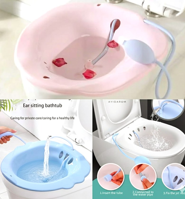 Toilet Seat Bidet Sitz Bath basin for Postpartum Care image