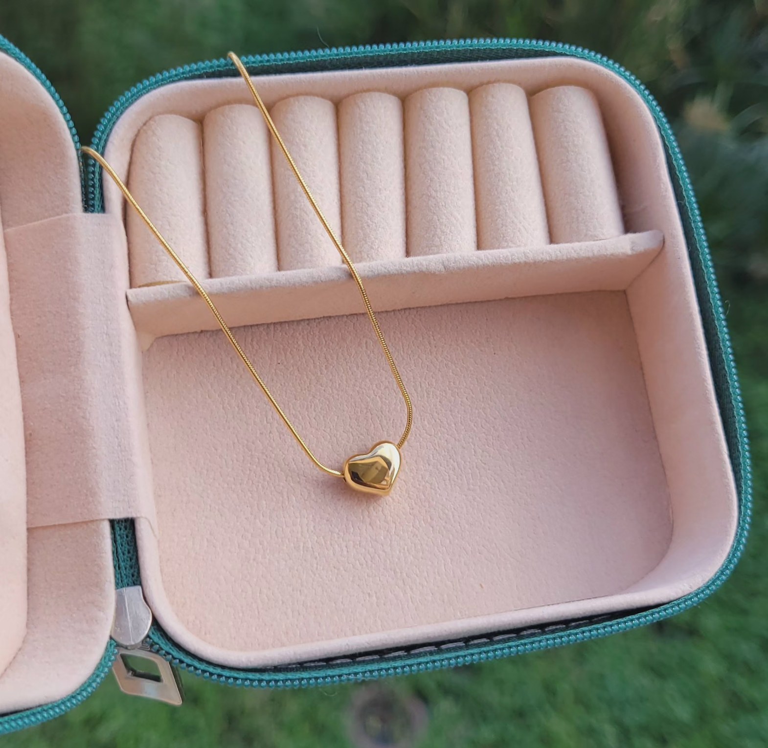 Plain loveheart necklace  image