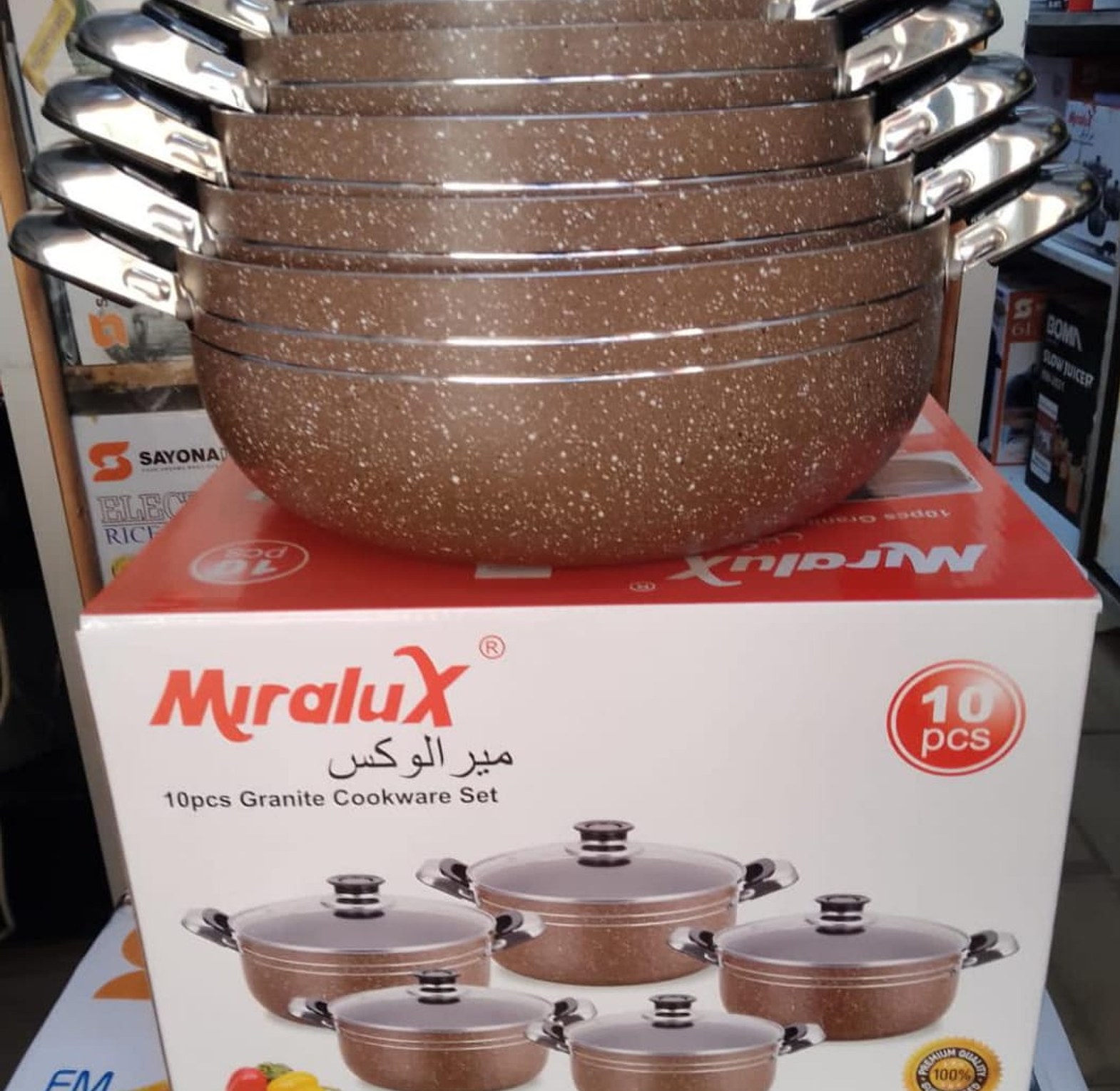 Quality Affordable miralux 10 pc Non stick cookware set image