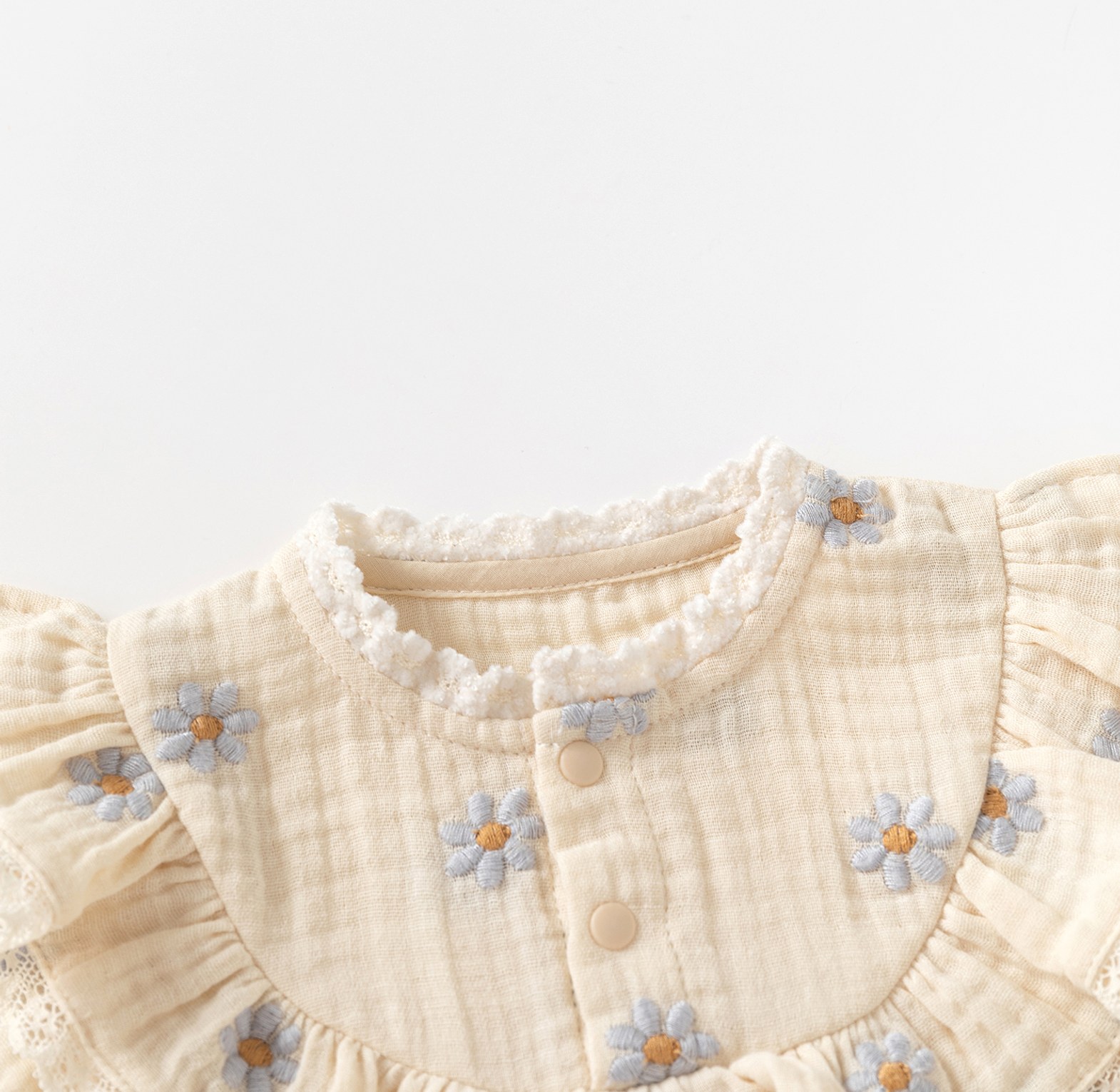 Daisy Whisper Muslin Romper image