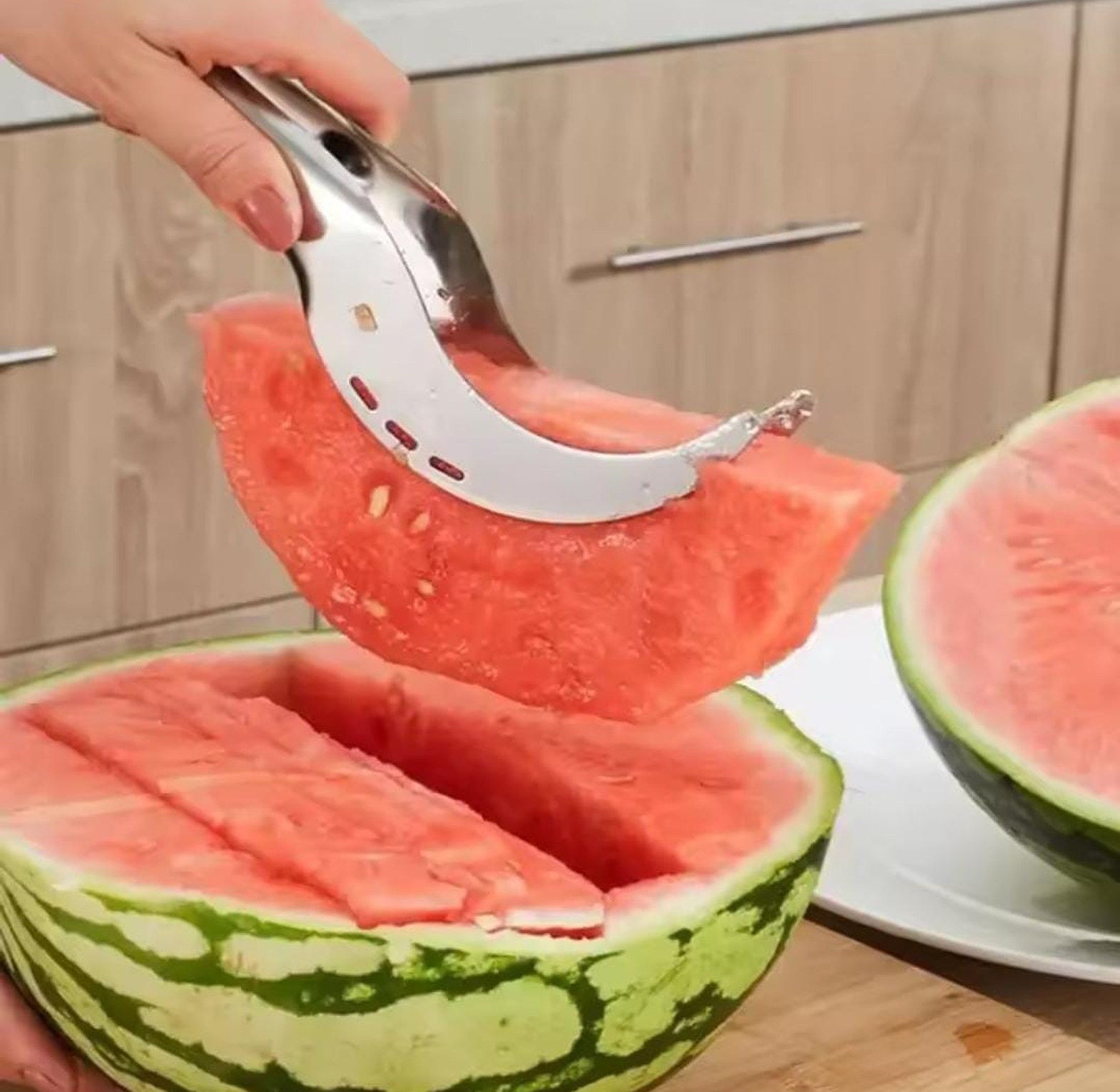 Stainless Steel Melon Cutter, image