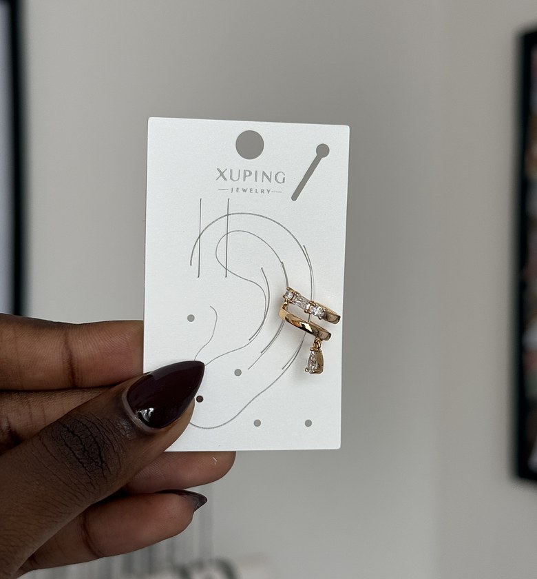 Celestial Dewdrop Ear cuff image