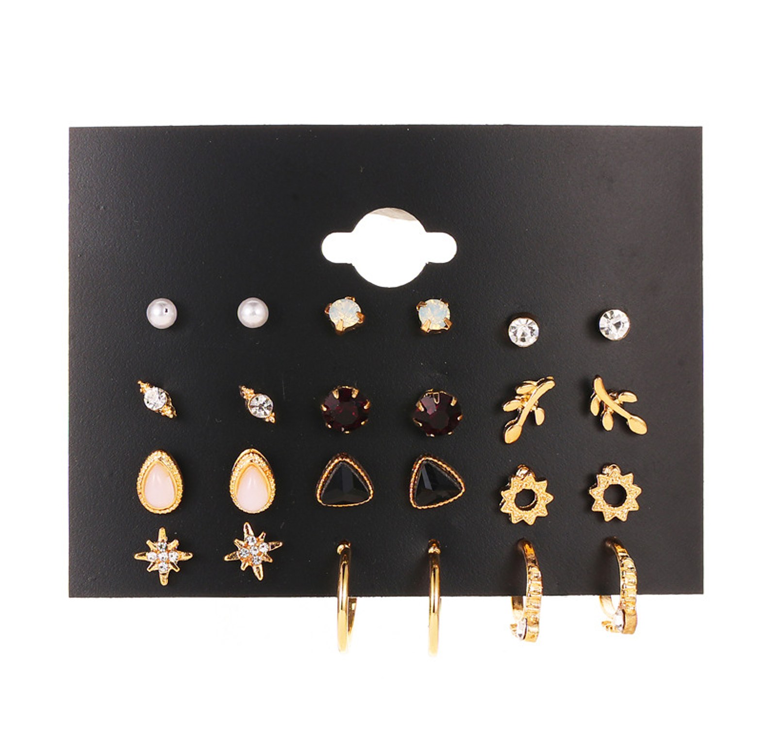 Multi stud earring pack image