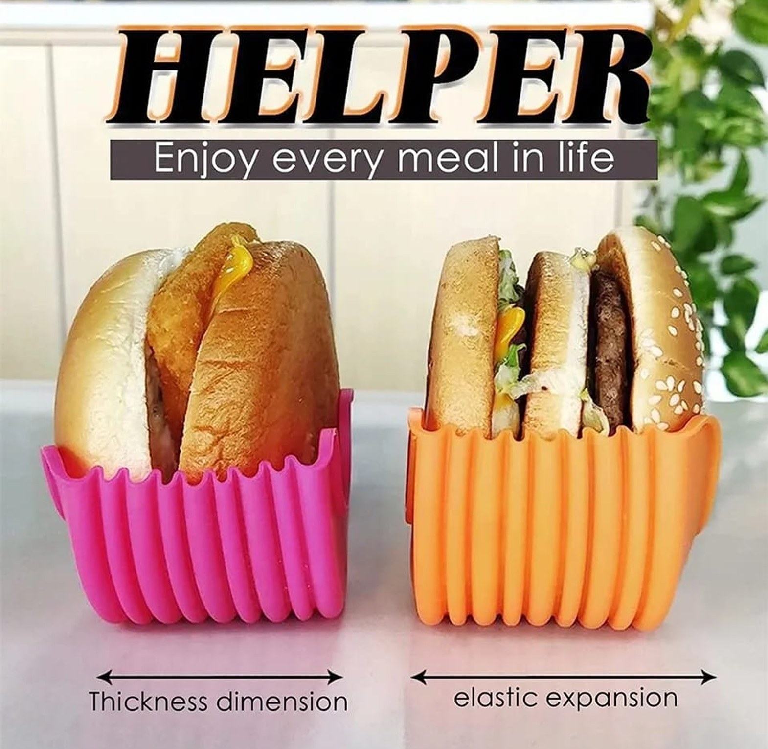 Silicone Burger Holder Reusable image