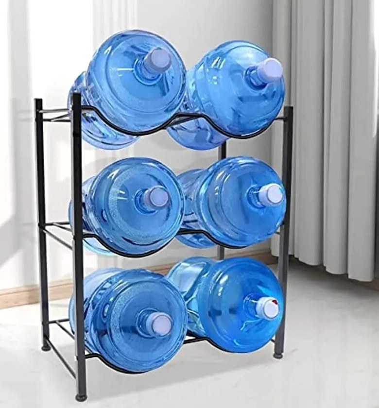 6-Tier Heavy-Duty Water Bottle Holder Rack image