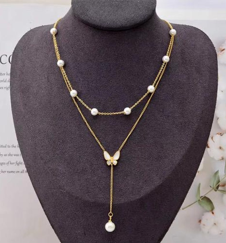 Butterfly Pearl necklace  image